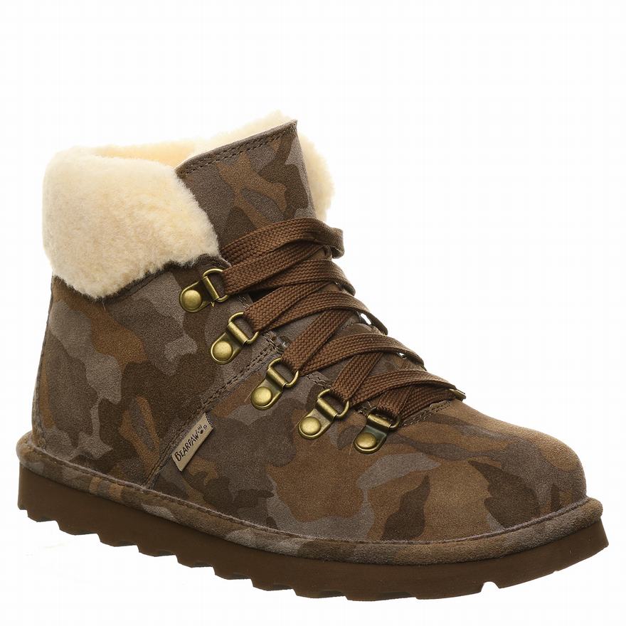 Bearpaw Marta Exotic Snow Boots UK - Women's Boots Camo ||ZESOQJ-012||